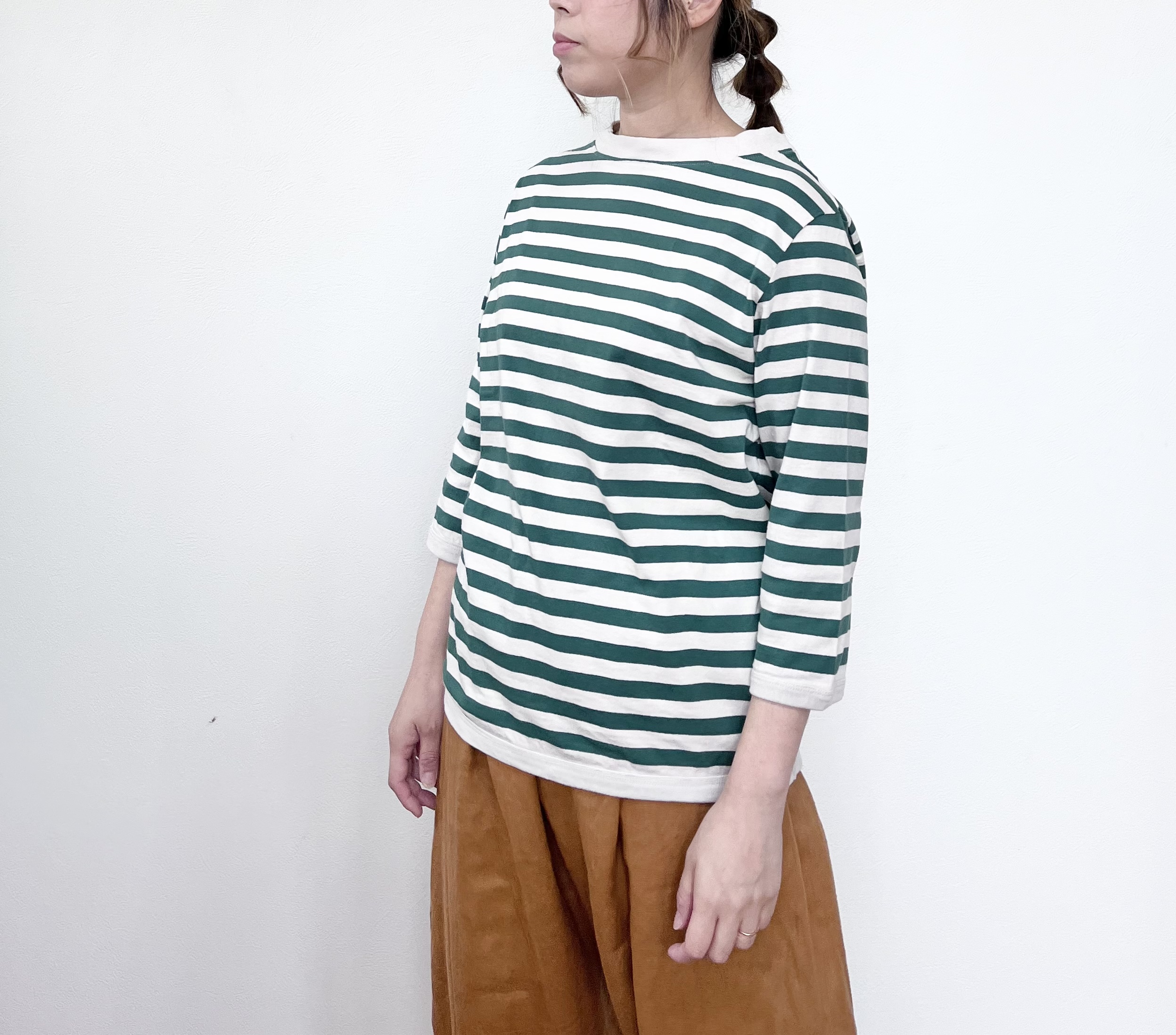 BLUE LAKE MARKET ボーダー七分T B-422010