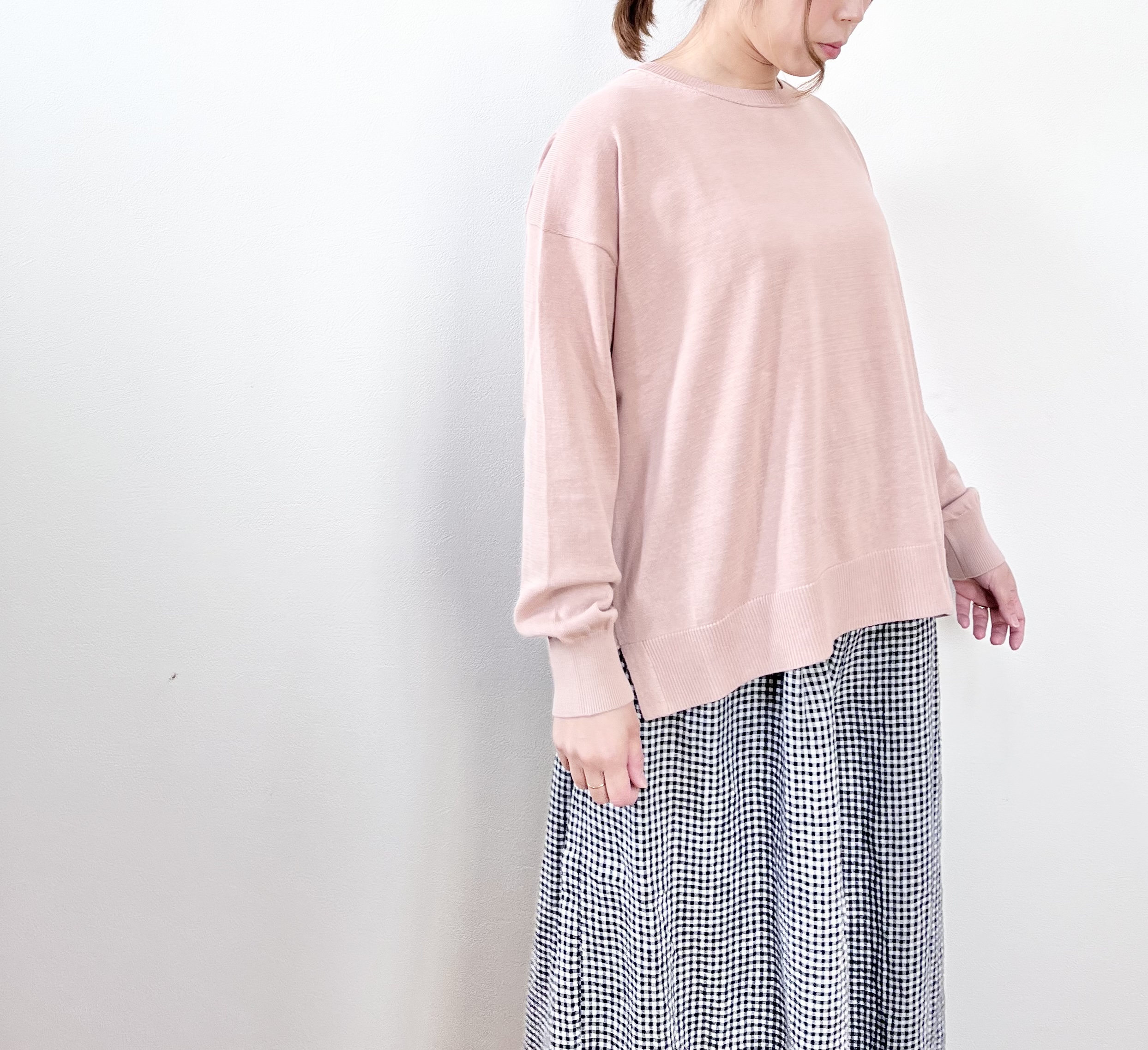 HEAVENLY コットンニット クルーネックプルオーバー