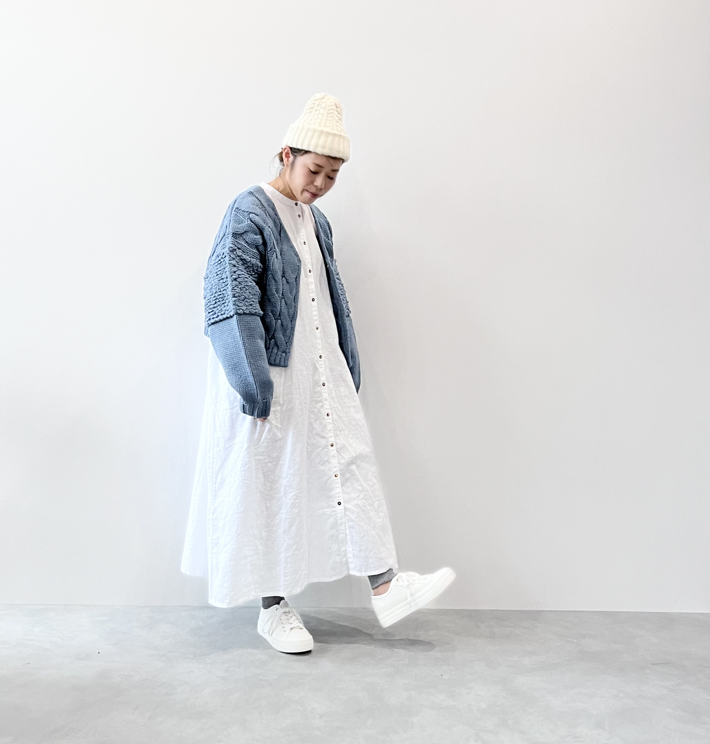 KELEN ループデザインニットカーディガン